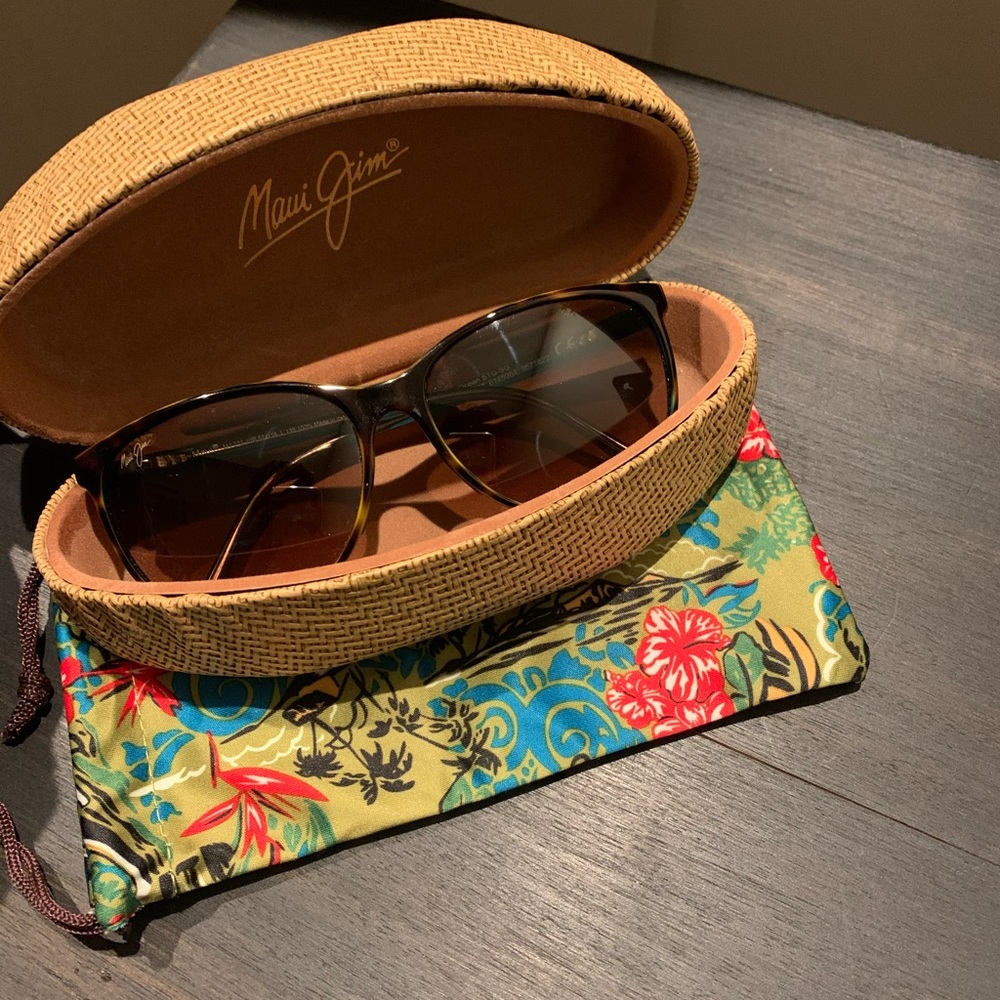 Maui Jim Polarized Ocean Round Cateye Sunglasses
